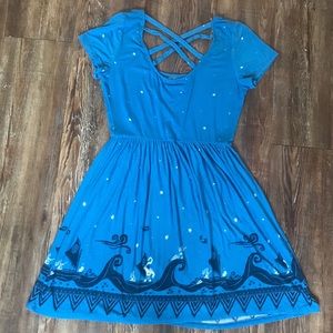 Disney Dresses - Disney Blue Moana Print Dress Disney Dresses - Disney Blue Moana Print Dress